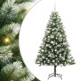 Árbol de Navidad Artificial Plegable con Nieve Esponjosa 180 cm