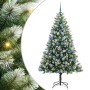 Árbol de Navidad Artificial Plegable con Nieve Esponjosa 180 cm