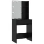 Black Plywood LED Vanity Set by vidaXL, Bedroom Dressers - Ref: Foro24-3114132, Price: 112,13 €, Discount: %
