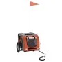 Bicycle trailer for dogs iron Oxford cloth orange gray by vidaXL, pet strollers - Ref: Foro24-93865, Price: 105,05 €, Discoun...