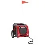 Bicycle pet trailer, iron frame, Oxford fabric in red and grey. by vidaXL, pet strollers - Ref: Foro24-93866, Price: 97,47 €,...
