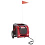 Fahrradanhänger Haustiere Eisen Oxford Stoff rot grau von vidaXL, Kinderwagen für Haustiere - Ref: Foro24-93866, Preis: 94,40...