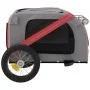 Bicycle pet trailer, iron frame, Oxford fabric in red and grey. by vidaXL, pet strollers - Ref: Foro24-93866, Price: 97,47 €,...