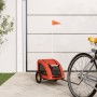 Remolque de bicicleta mascotas hierro tela Oxford naranja de vidaXL, Cochecitos para mascotas - Ref: Foro24-93949, Precio: 88...