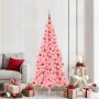 Árbol de Navidad con 300 LED con soporte Rosa 210 cm PVC