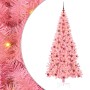 Árbol de Navidad con 300 LED con soporte Rosa 210 cm PVC