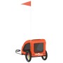 Fahrradanhänger Haustiere Bügeleisen Oxford Stoff orange von vidaXL, Kinderwagen für Haustiere - Ref: Foro24-93949, Preis: 93...