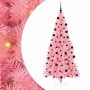 Árbol de Navidad con 300 LED con soporte Rosa 210 cm PVC