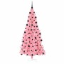 Árbol de Navidad con 300 LED con soporte Rosa 210 cm PVC