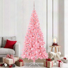 Árbol de Navidad con 300 LED con soporte Rosa 210 cm PVC en Arboles de navidad | Comprar online en Foro24