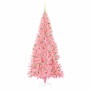 Árbol de Navidad con 300 LED con soporte Rosa 210 cm PVC