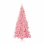 Árbol de Navidad con 300 LED con soporte Rosa 210 cm PVC