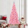 Árbol de Navidad con 300 LED con soporte Rosa 210 cm PVC