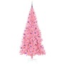 Árbol de Navidad con 300 LED con soporte Rosa 210 cm PVC