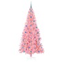 Árbol de Navidad con 300 LED con soporte Rosa 210 cm PVC