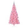 Árbol de Navidad con 300 LED con soporte Rosa 210 cm PVC