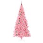 Árbol de Navidad con 300 LED con soporte Rosa 210 cm PVC