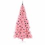 Árbol de Navidad con 300 LED con soporte Rosa 240 cm PVC