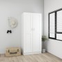 Armario de madera contrachapada blanco 82,5x51,5x180 cm de vidaXL, Armarios roperos - Ref: Foro24-803434, Precio: 162,78 €, D...