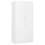 Weißer Sperrholzschrank 82,5 x 51,5 x 180 cm von vidaXL, Kleiderschränke - Ref: Foro24-803434, Preis: 157,69 €, Rabatt: %