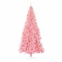 Árbol de Navidad con 300 LED con soporte Rosa 240 cm PVC
