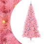 Árbol de Navidad con 300 LED con soporte Rosa 240 cm PVC