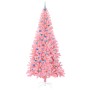 Árbol de Navidad con 300 LED con soporte Rosa 240 cm PVC