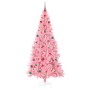 Árbol de Navidad con 300 LED con soporte Rosa 240 cm PVC