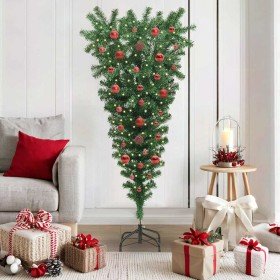 Árbol de Navidad artificial preiluminado invertido con juego de bolas en Arboles de navidad | Comprar online en Foro24