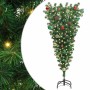 Árbol de Navidad artificial preiluminado al revés con juego de