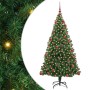 Árbol de Navidad artificial Verde 180 cm PVC y Acero y Plástico