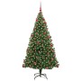 Árbol de Navidad artificial Verde 180 cm PVC y Acero y Plástico
