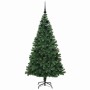 Árbol de Navidad artificial Verde 180 cm PVC y Acero y Plástico