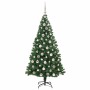 Árbol de Navidad artificial Verde 180 cm PVC y Acero y Plástico