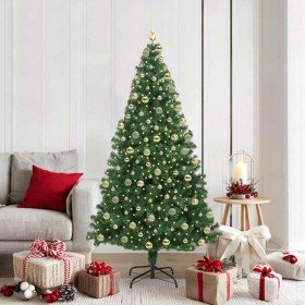 Árbol de Navidad artificial Verde 180 cm PVC y Acero y Plástico en Arboles de navidad | Comprar online en Foro24