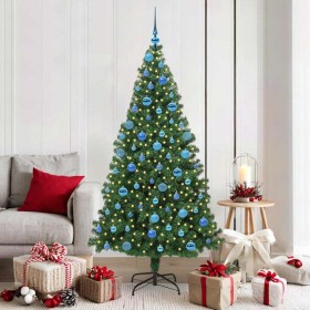 Árbol de Navidad artificial Verde 180 cm PVC y Acero y Plástico
