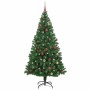 Árbol de Navidad artificial Verde 180 cm PVC y Acero y Plástico