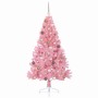 Árbol de Navidad Artificial Preiluminado Rosa 180 cm PVC