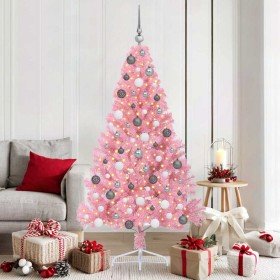 Árbol de Navidad Artificial Preiluminado Rosa 180 cm PVC en Arboles de navidad | Comprar online en Foro24