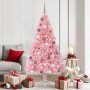 Árbol de Navidad Artificial Preiluminado Rosa 180 cm PVC