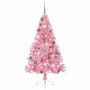 Árbol de Navidad Artificial Preiluminado Rosa 180 cm PVC