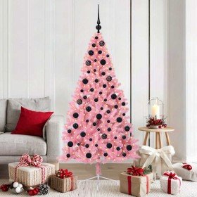 Árbol de Navidad Artificial Preiluminado Rosa 180 cm PVC en Arboles de navidad | Comprar online en Foro24