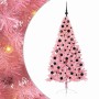 Árbol de Navidad Artificial Preiluminado Rosa 180 cm PVC