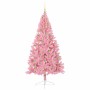 Árbol de Navidad Artificial Preiluminado Rosa 180 cm PVC