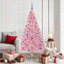 Árbol de Navidad Artificial Preiluminado Rosa 180 cm PVC