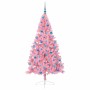 Árbol de Navidad Artificial Preiluminado Rosa 180 cm PVC