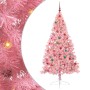 Árbol de Navidad Artificial Preiluminado Rosa 180 cm PVC