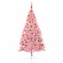 Árbol de Navidad Artificial Preiluminado Rosa 180 cm PVC