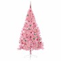 Árbol de Navidad Artificial Preiluminado Rosa 180 cm PVC