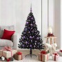 Árbol de Navidad Artificial Preiluminado Negro 150 cm PVC en Arboles de navidad | Comprar online en Foro24